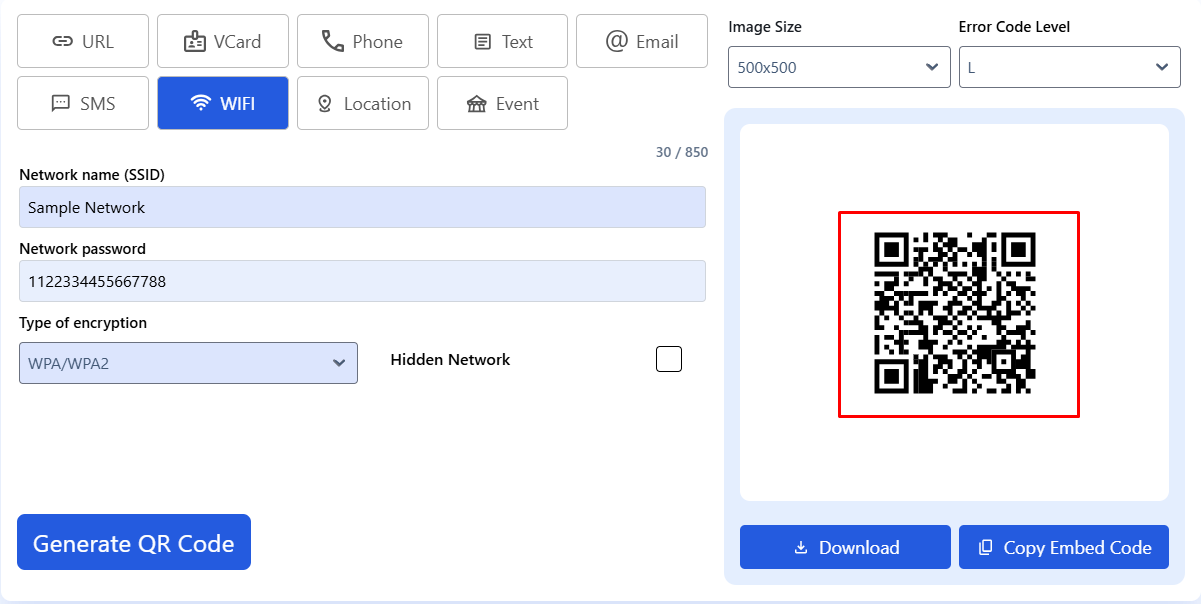 wifi qr code